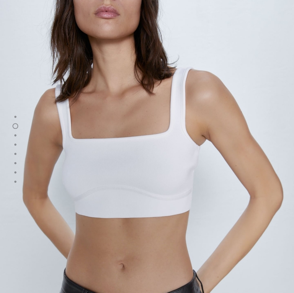 NWT ZARA KNIT CROP TOP TRF